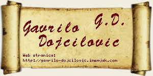 Gavrilo Dojčilović vizit kartica
